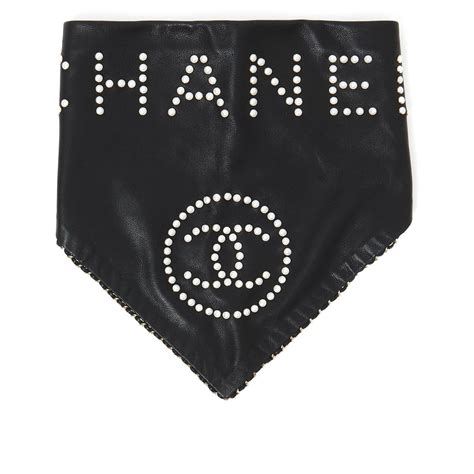 chanel leather bandana|chanel bandana store.